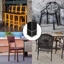4/8/12pcs Transparent Plastic Chair Leg Covers, Oval, 30x30mm, Durable Floor Protectors, Chair Leg Protectors