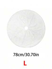 1pc Fluffy Christmas Tree Skirt, White Plush Skirt, Merry Christmas Party, Christmas Tree Decoration New Year Xmas Trees Carpet Decoration,Elegant Fluffy Round Xmas Tree Base Cover, Soft Plush Holiday Decoration, Cozy Winter Home & Party Decor Home Decor Christmas Decorations Room Decor