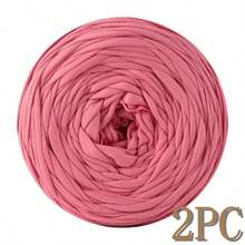 1/2pcs T-Shirt Yarn, Large 300g ± 20g T-Shirt Yarn Roll - 2cm Wide, Woven Fabric Knitted Yarn, Soft & Versatile For DIY Crafts, Used For Crocheting And Knitting Bags, Cushions, Dolls, Blankets, Slippers, Handicraft Crochet Projects, Available In Multiple Colors, Multicolor Yarn | Polyester Yarn | Acrylic Yarn | Crochet Yarn | Crafting Yarn | Vibrant Yarn Balls | Versatile Crafting Material, Knitting Accessories And Supplies