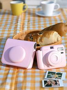 Popoto 拍立得相机，兼容 Mini 11/12 胶卷，包含 10 卷 Mini 拍立得胶卷，5 种可选模式，30 秒显影时间，中央取景器，理想的圣诞礼物（不含电池） - 相機+底片+皮包 - 查看 7