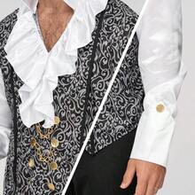 Spooktacular Creations Halloween Men Vampire CostumeHalloween Men's Vampire Cape Dracula Costume Men TAOWKI1 - 銀色+小號 - 查看 6