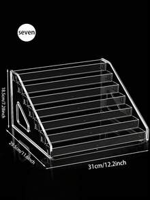 1pc 3-7 Tier Multifunctional Eyeglass Display Rack, Sunglasses Storage Box, Transparent Eyewear Holder, Sunglasses Display Stand, Eyeglass Display Rack, Sunglasses Storage Box, Pink Eyeglass Rack, Transparent Blue Light Blocking Eyeglass Display Stand, Men's Sunglasses Display Prop - Transparent - View 10