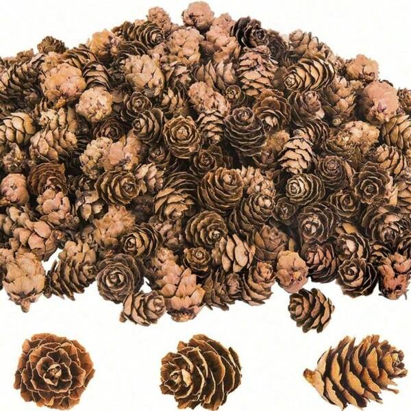 50/30/10 piezas Piñas artificiales, prácticas mini piñas decorativas para fiestas de otoño/invierno, piñas falsas realistas para coronas de Navidad, decoración del hogar, decoración rústica de piñas - Tamaños grandes, medianos y mini, adecuados para mesas, árboles, decoración del hogar, manualidades de Navidad, decoración de dormitorio de otoño, decoración del hogar con plantas falsas, decoración de habitaciones navideñas