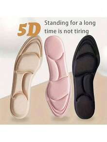 超舒适 5D 鞋垫，可调节耐磨鞋垫 - 可调节、耐磨、透气记忆海绵，专为女性跑步和运动设计 - 减震、足弓支撑、防臭、吸湿排汗、保暖，适合闺蜜节、狗狗、嘉年华、派对装饰