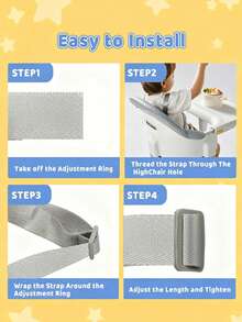 1 件套儿童高脚椅 5 点式尼龙织带安全带、婴儿车儿童安全带、增高座椅、配件（不含高脚椅）