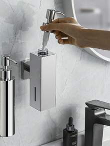 1 件方形 304 不锈钢皂液器，浴室液体皂/洗发水瓶架 - 彩色 - 查看 4