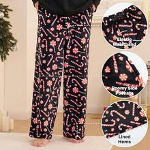 Mens Pajama Pants Soft Flannel Fleece Pajama Bottoms Sleep & Lounge Pants With Pockets And Drawstringhalloween - Kẹo Giáng sinh - Xem 10