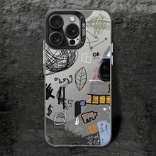 Funda de teléfono de acrílico láser compatible con para iphone17,17 Pro - Negro - Ver 1