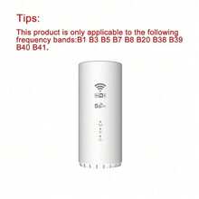 Compact White 5G WiFi Adapter With Cylindrical Design, Multi-Band Support (B1/ B3/ B5/ B7/ B8/ B20/ B38/ B39/ B40/ B41), USB-Powered, SIM/Broadband Dual-Mode - Ideal Home Internet Solution