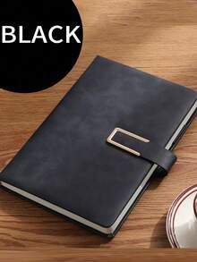 A5 Hardcover Notebook - Waterproof Faux Leather, Magnetic Closure, Ideal For University And Office Note-Taking, Retro Style
