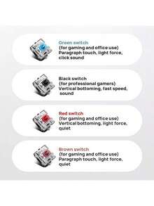 Acer OKW132 Split Mechanical Keyboard, 87-Key Compact Layout, Silicone Keycaps, Full-Key Anti-Ghosting, Splash-Proof Design, Long Battery Life, Smart Switching, Ergonomic And Comfortable Experience, White Powder White - Pink - View 4