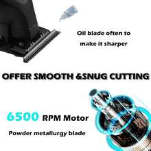 Kemei KM-2299 Professional Hair/Beard Trimmer For Men Zero Gapped Hair Clippers For Barber With T Blade, Cordless Rechargeable,Trimmer Professional Cordless Hair Clipper For Men - 彩色 - 查看 5