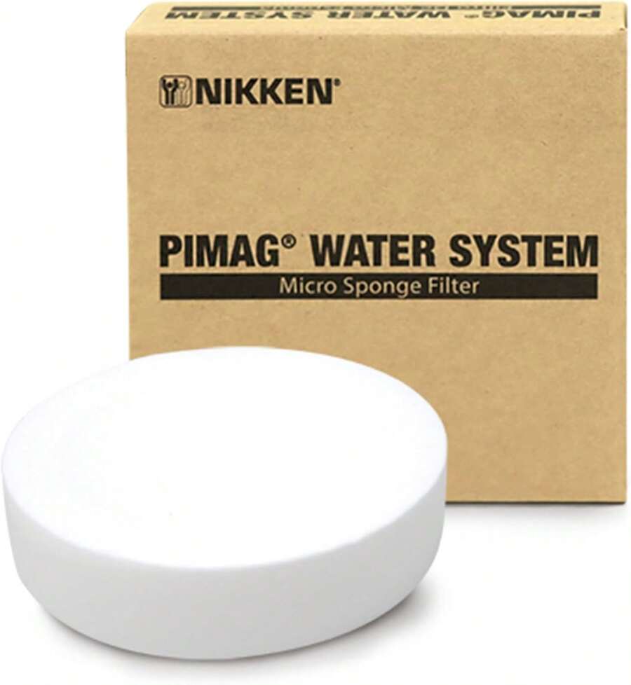 Nikken - Recambio de filtro PiMag MicroSponge: atrapa sedimentos e impurezas, mejora la calidad del agua, filtración duradera - Garantía de 3 meses - negro - Ver 1
