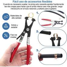 Abrazaderas de Manguera 115 Piezas con Alicate de abrazadera de Manguera de Resorte Kit de Surtido de Sujetadores de Tubería - 1 - Ver 6