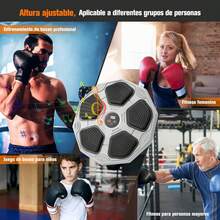 Máquina de Boxeo Musical Bluetooth / Montada en la Pared con Guantes para Hombres y Mujeres / 9 Modos de Música Volumen Ajustable - 1 - Ver 4
