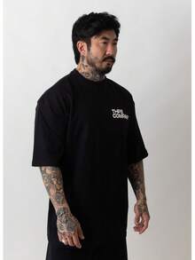 Oversized Company T-Shirt - Black - View 3