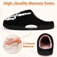 Cozy Plush Halloween Pumpkin Slippers, Non-Slip Fluffy Design - Skeleton Hand - View 5