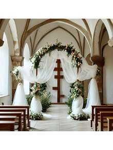 1pcs Arcos para Decorar 2.4*2.1m Arch Decoraciones para una Fiesta Soporte Para Globos Flores para Fiestas,Bodas,Festivales Outdoor Decor - Dorado - Ver 5