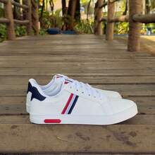 Men's White Sneakers Casual Lightweight Comfortable Adult New Arrival Versatile And Elegant Style For All Occasions - 紅白 - 查看 2