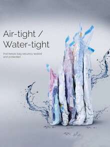 20个/1个真空压缩袋，可折叠真空收纳袋，旅行压缩袋，适用于衣物、行李打包、宿舍收纳、旅行139号服装袋，防水收纳袋，衣物整理袋，衣物收纳袋，衣物打包袋，旅行必备，旅行收纳袋 - 白色 - 查看 10