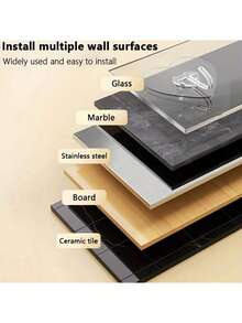 20/10/1 قطعة خطاف لاصق شفاف، رف تخزين متعدد الوظائف للتعليق، للمنزل والغرفة والحائط والباب والخزانة