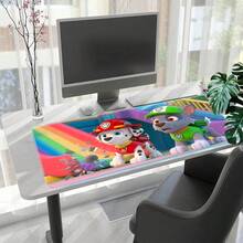 1pc  Cartoon Gaming Mouse Pad - Vibrant Colorful Pups Designs, Durable Desk Mat For PC & Keyboard, Perfect For Gamers, Kids' Room & Office Use, Mouse Pads For Desk
