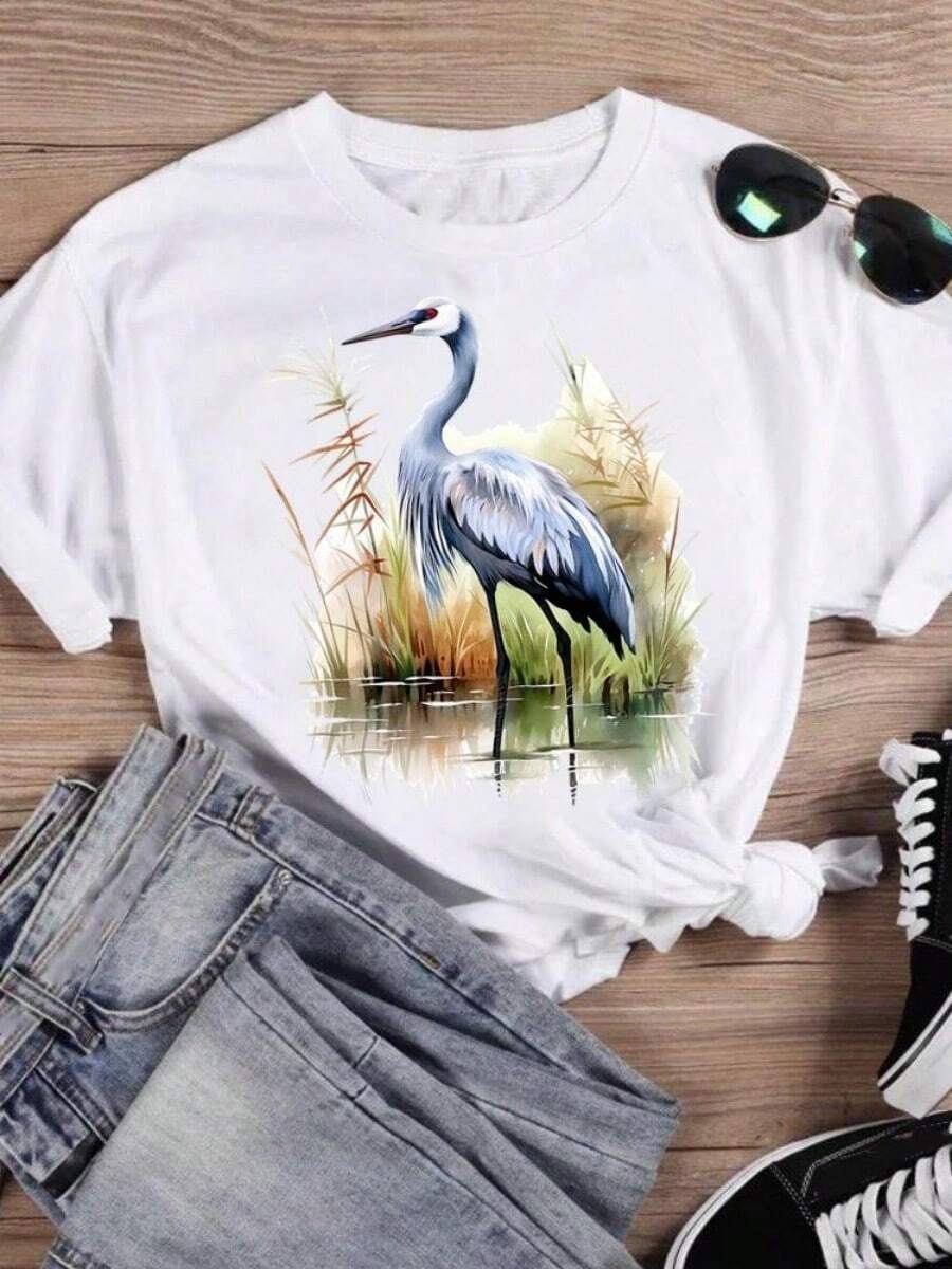 2025 Champion Tank Davis All Match American Fashion Brand Printed Men's And Women's Loose Summer Loose Short Sleeve T Shirt - 白色 - 查看 1