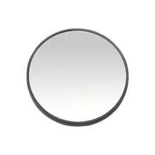 装饰艺术圆形壁镜 - 全身水平壁挂式镜子，带塑料框架，无需电力 | 客厅、卧室、玄关、浴室墙面装饰的家居装饰，用于试穿服装的自拍镜，房间装饰，圣诞节