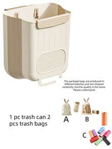 2026新年、圣诞节、家庭聚会和假期新款悬挂式垃圾桶，适用于厨房、浴室和橱柜，可用作食物垃圾桶、悬挂式或粘式悬挂堆肥桶，是厨房和浴室的必备用品，也是家居清洁和收纳的理想之选。 - 彩色 - 查看 16