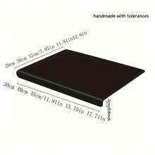 Planche à découper en acrylique transparente/noire - Planche à découper avec bord de plan de travail, antidérapante et anti-salissure, convient pour les fruits et légumes de cuisine - Le design transparent protège le plan de travail, facile à nettoyer - Cadeau parfait pour les parents, planche à découper de cuisine (2 options de couleur) - Multicolore - Voir 4