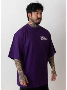 Oversized Company T-Shirt - Màu tím - Xem 3