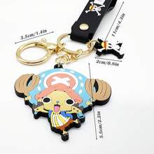 ONE PIECE Fish-Man Island Saga Blind Box PVC Keychain, Anime Luffy Zoro Sanji Brook Franky Chopper Usopp Robin Ace Straw Hat Pirates Collectible Bag Charm
