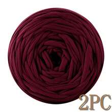 1/2pcs T-Shirt Yarn, Large 300g ± 20g T-Shirt Yarn Roll - 2cm Wide, Woven Fabric Knitted Yarn, Soft & Versatile For DIY Crafts, Used For Crocheting And Knitting Bags, Cushions, Dolls, Blankets, Slippers, Handicraft Crochet Projects, Available In Multiple Colors, Multicolor Yarn | Polyester Yarn | Acrylic Yarn | Crochet Yarn | Crafting Yarn | Vibrant Yarn Balls | Versatile Crafting Material, Knitting Accessories And Supplies
