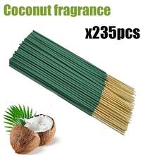 34/98/235 Palitos de incienso de coco natural hechos a mano, llenan la habitación con un aroma tropical fresco cuando se encienden, ayudan con la meditación y la relajación, disfruta de la sensación de la brisa marina