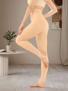 Solid Color Warm Tights, Sexy Slim Fit Thermal Tights, Comfortable - Multicolor - View 8