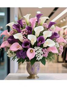 36pcs Christmas Beauty Bouquets, Colorful Mix And Match, Decorative Illustrations, Perfect For Home Decoration, Wedding, Family, Office Decoration, Mother's Day Flower Arrangement, Outdoor Living Room, Valentine's Day, Center Decoration, Living Room Flower Arrangement, Birthday Holiday Party Decoration Supplies, New Year Celebration And Other Holiday Decoration Supplies