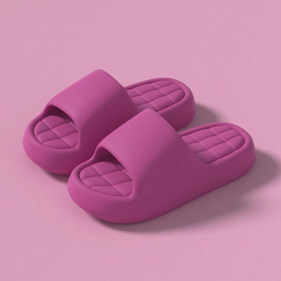 Non-Slip EVA Slippers Indoor Soft Sole Anti-Slip Couple Summer Home New Bathroom Slippers One-Word Slippers