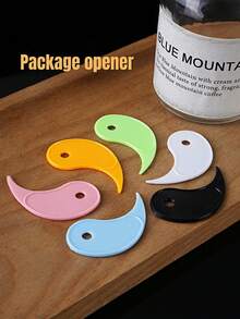 Mini Plastic Package Opener With Serrated Edge, Bubble Tea Opener, Parcel Opener, Tape Cutter, Paper Cutter, Compact And Portable Design, Suitable For Commercial And Personal Use - one-size - View 4