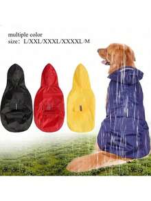 透明防水宠物雨衣，适合贵宾犬、泰迪熊、比熊犬等小型犬，可爱的设计适合雨天外出，全身覆盖以保持狗狗干爽，可爱轻便的宠物雨衣，时尚实用的宠物雨具 - 黃色 - 查看 12