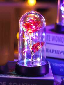 1个仿真玫瑰花布艺装饰夜灯，室内装饰，适用于客厅、卧室、床头柜，适合作为情人节、母亲节、生日礼物送给朋友、家人、爱人，也可作为圣诞节装饰或礼品。 - 紅色 - 查看 16