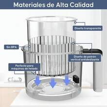 EstiloNC500 NC501-4 Pintas para  Creami Deluxe de 24 onzas con Tapas de almacenamiento, Pinta de Helado para  creami, Compatible con Fabricantes de Helados  Creami de lujo de la serie NC500Versión mejorada - 1 - Ver 5