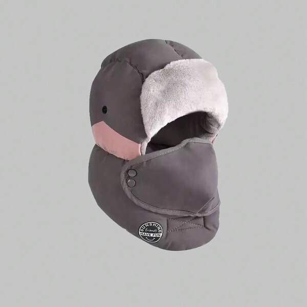 1 peça chapéu de esqui de inverno unissex, boné de piloto grosso de algodão quente para homens, chapéu de ciclismo à prova de vento e frio para áreas externas