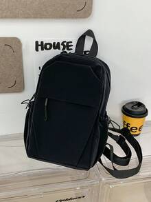 Multipurpose Small Backpack - Black - View 1