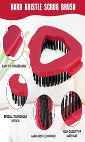 2 Pack Scrub Brush Replacement Head For O Cedar EasyWrin Spin Mop 1 Tank System, Spin Mop Replace Head Base, Shower Floor Scrubber, Hard Bristle Cleaning Brush For Bathroom Kitchen Wall Tile - ColorA - 查看 4