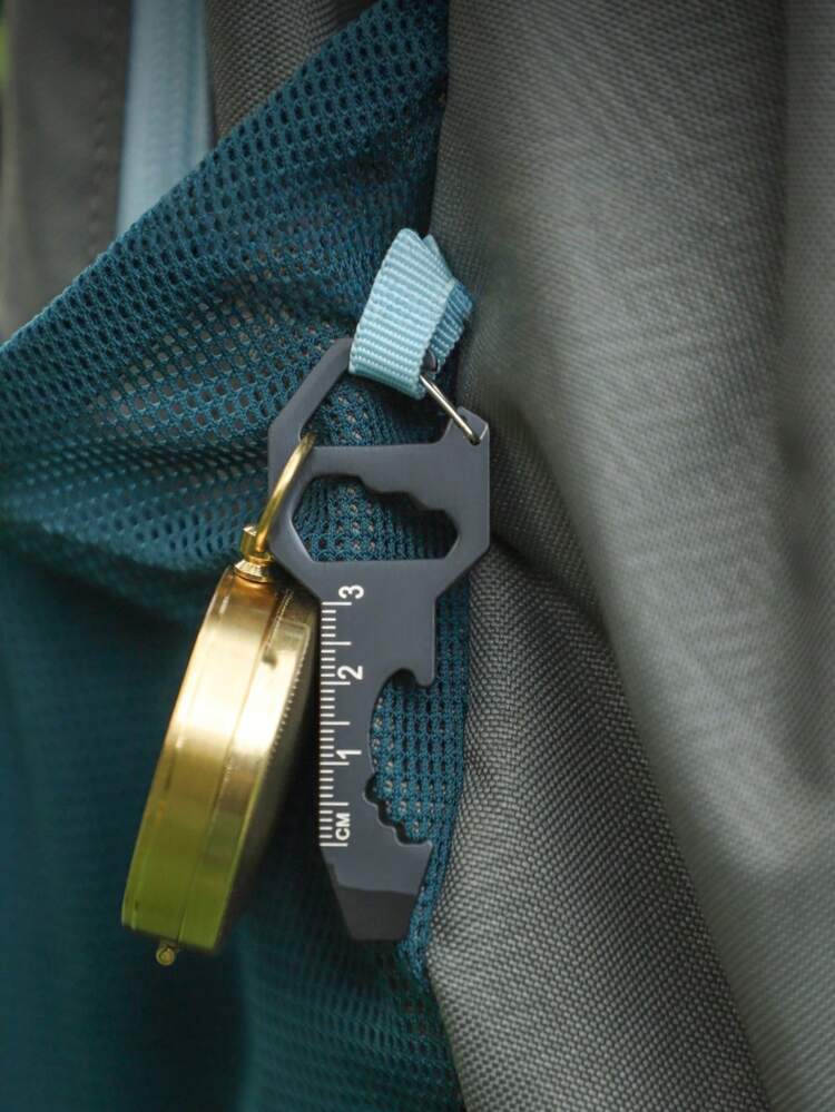 Tarjeta-Herramienta EDC, Abrebotellas Multiusos de Llavero, Colgante Hexagonal, Destornillador Portátil, Mini Herramienta - Multicolor - Añade 4