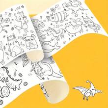 Creative Doodle Scroll Suitable For Teens - DIY Painting And Doodle Art, With Fun Animal, Fruit And Object Designs To Inspire Imagination, Perfect Birthday, Halloween, Thanksgiving And Christmas Gift, Drawing Toy - Multicolor - View 6