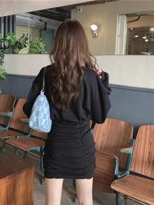 Women Mini Dresses - 黑色 - 查看 5