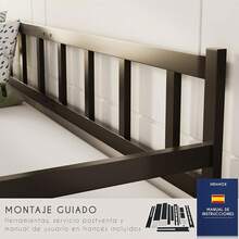 Cama Divan con Altura de 35 - Camas Individuales 90x190 - Somier Sofa con Base par Colchón 90x190 - Divan Cama de Metal Negro