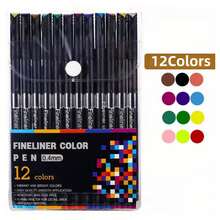 100pcs A Set Muticolor Fine Line Marker, Waterproof Sets, Black Outline Painting, Comic Oil Painting, Watercolor Painting Special, Art Supplies, Art Sets, School Supplies, Birthday Present ,Christmas Gifts - Multicolor - View 13