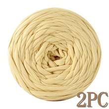 1/2pcs T-Shirt Yarn, Large 300g ± 20g T-Shirt Yarn Roll - 2cm Wide, Woven Fabric Knitted Yarn, Soft & Versatile For DIY Crafts, Used For Crocheting And Knitting Bags, Cushions, Dolls, Blankets, Slippers, Handicraft Crochet Projects, Available In Multiple Colors, Multicolor Yarn | Polyester Yarn | Acrylic Yarn | Crochet Yarn | Crafting Yarn | Vibrant Yarn Balls | Versatile Crafting Material, Knitting Accessories And Supplies